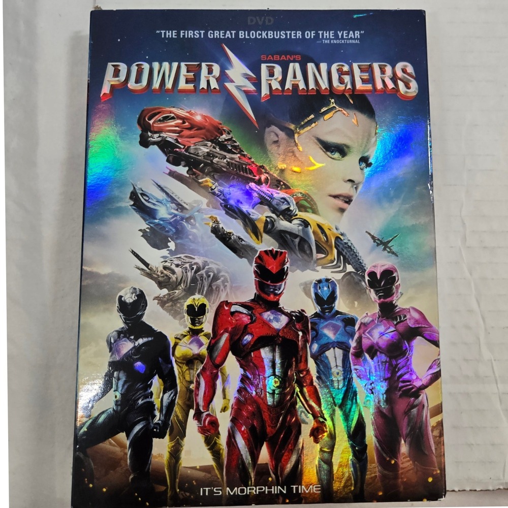 Saban‎ Power Rangers DVD 2017 Brand New Sealed Movie Holographic Slipcover